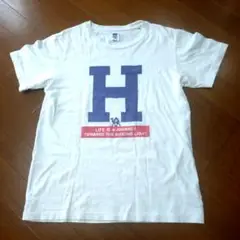 ハリウッドランチマーケットTシャツ 白 Sサイズ 古着