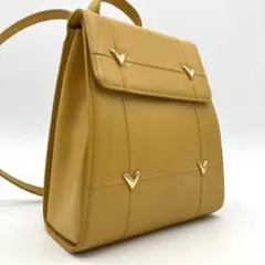 【希少色】ヴァレンティノガラヴァーニ リュック ゴールド 金具 レザー イエロー