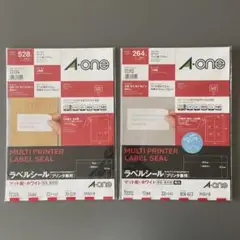 A-one マルチプリンタラベルシール 72324、72312