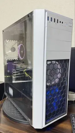 ホワイトゲーミングPCケース Ryzen 7 GTX 1080