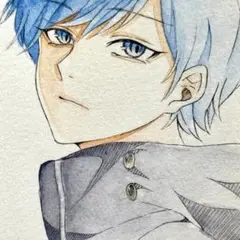 手描き オリジナル イラスト アナログ 水彩 色鉛筆