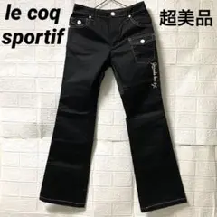 lecoqsportif ルコックゴルフ パンツ ブラック レディース サイズ7