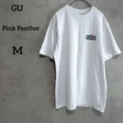 GU ジーユー　ピンクパンサー　半袖Tシャツ ホワイト　M