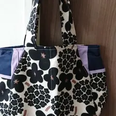 北欧 花柄 ハンドメイド トートバック