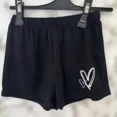 SHEIN ブラック ハートプリント 半ズボン 10Y