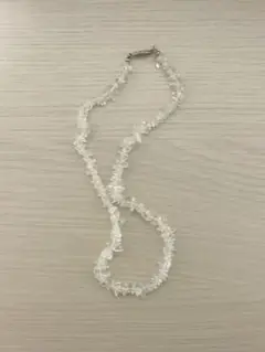 ［ヴィンテージ］クリスタルチップネックレス