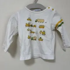 familiar 車両イラスト 長袖Tシャツ 80