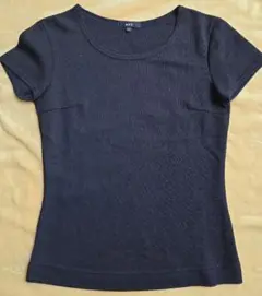 ROPE ネイビー 半袖カットソーTシャツ M
