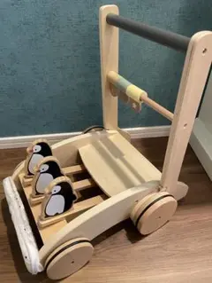 木製ペンギンデザイン手押し車