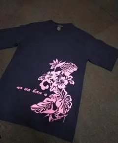 dilettante フラワープリント Tシャツ ネイビー