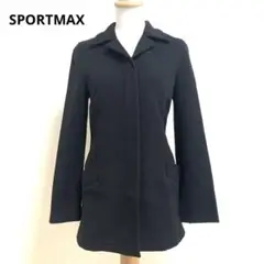 極美品✨SPORTMAX スポーツマックス ブラック ジャケット ファスナー 黒