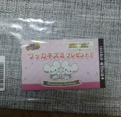 ワッカネズミ　誕生日　カード