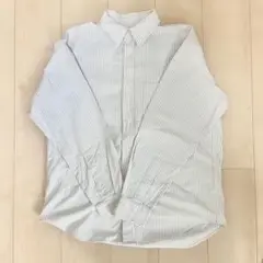 オックスフォードシャツ〔長袖］【ストライプ］ Mサイズ