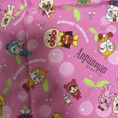 アンパンマン　生地　ハンドメイド　布　100cm×70cm ピンク