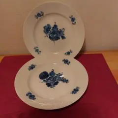 ロイヤルコペンハーゲン ブルーフラワー皿 2枚 一級品