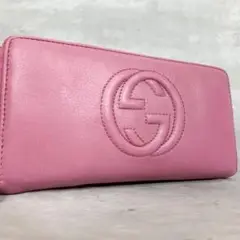 美品✨ GUCCI グッチ ソーホー インターロッキング 長財布 ラウンドジップ