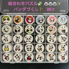 知育玩具 マッチング 絵合わせパズル ハンドメイド パンダ 難易度高め