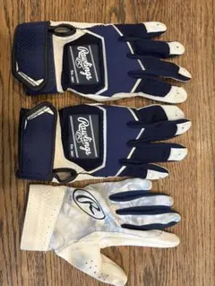 RAWLINGS バッティンググローブ&フィールディンググローブ　セット