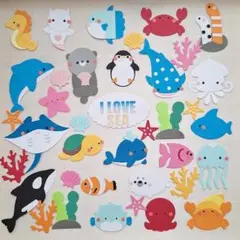 海の生き物　NO.16　水族館セット　クラフトパンチ　880円
