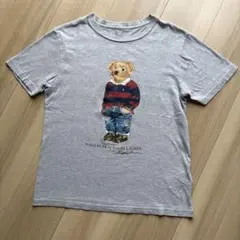 ※使用感あり　ポロ ラルフローレン ラグビーベア　Tシャツ　150　グレー