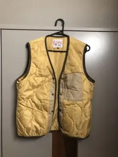70s Lee キルティングベスト 黄色 古着 超美品 70's Lee Outerwear キルティングベスト 