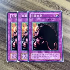 遊戯王　自業自得　ノーマル３枚セット