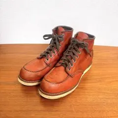 美品 RED WING 9106 モックトゥ USA製 ワークブーツ 赤茶