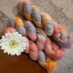 ソックヤーン メリノウール 3カセ ハンドメイド 3カセ