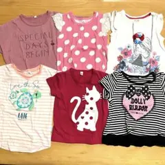 ☘️大特価☘️キッズ　子供服　Tシャツ　まとめ売り　6点セット　90 女の子