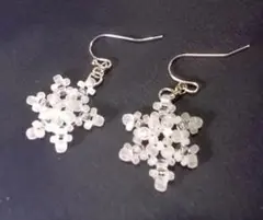 雪の結晶 フックピアス(2)