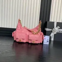 CHANEL ピンク ショルダーバッグ