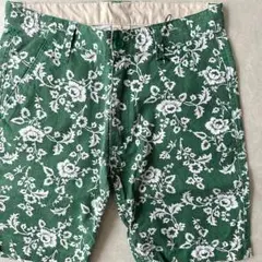 花柄ショートパンツ 総柄 M 古着 メンズ