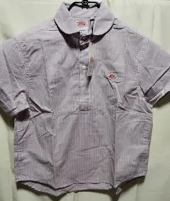 新品、DANTON、ストライプ半袖シャツ