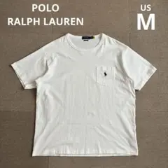 ポロ ラルフローレン THE BIG FIT ポケットTシャツ 白 US M