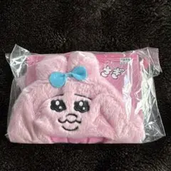 【新品未開封タグ付】おぱんちゅうさぎ ぬいぐるみポンチョ【ノーマル／桃色リボン】