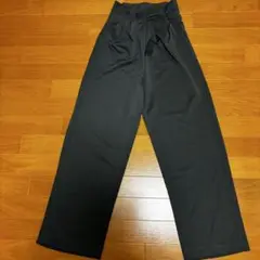 レディース　タックワイドパンツ　ボムトス　グレー　S