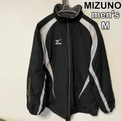 MIZUNO ミズノ　メンズ　ジャージジャケット　ウィンドブレーカー　黒　M