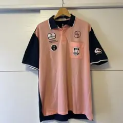 【美品】マンシングウェア 総柄ポロシャツ Lサイズ