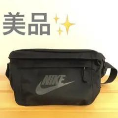 NIKEナイキ テック 大容量 ヒップバッグ ボディ ポーチ ショルダーバッグ黒