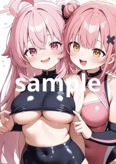 AIイラスト　セクシー　アニメイラスト　ポスター　A4サイズ　No.417