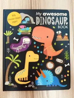 新品英語絵本　My awesome DINOSAUR BOOK