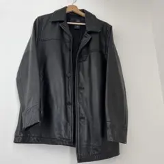 GAP 黒レザーカーコート