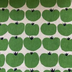 約50×50㎝　綿麻　トマト　生地　はぎれ