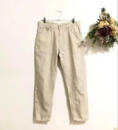 JOURNAL STANDARD テーパードパンツ　麻100% 股上深めb914