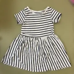H&M ストライプ 半袖ワンピース　US2-4歳