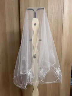 新品花の刺繍 ウェディングベール　ガーデンホテルウエディング　挙式　披露宴