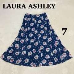 美品 LAURA ASHLEY ローラアシュレイ 花柄ロングフレアスカート 7