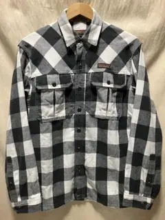 Patagonia パタゴニア ファリアーズシャツ ヘビネル ブロック XL白黒 Patagonia パタゴニア ファリアーズシャツ ヘビネル ブロック XL白黒