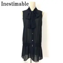 新品タグ付き Inestimable シアーワンピース ブラック 36 B954