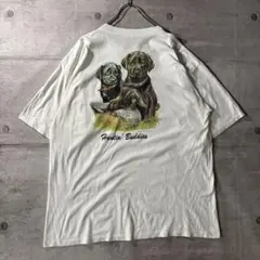 USA製 XXLサイズ Ducks Unlimited 犬プリントTシャツ